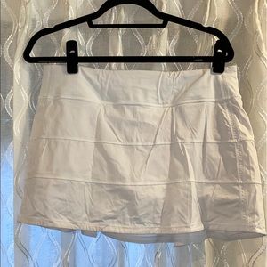 Lululemon White Pace Rival Tennis Skirt 10T